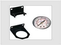Clamps pressure gauge